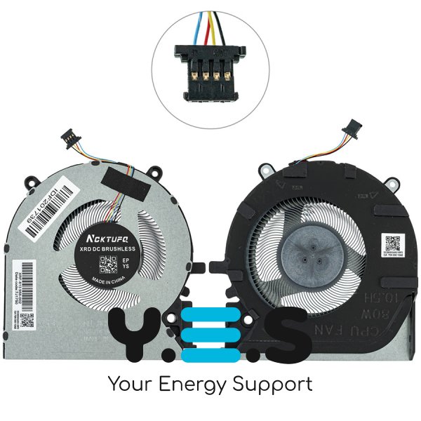 Кулер (CPU FAN) для ноутбука HP Victus 16‑E, 80W — сумісний з Victus 16‑E серією