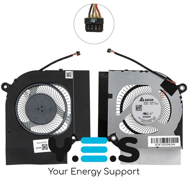 Оригінальний вентилятор для ноутбука ACER (Nitro V16 ANV16-41, ANV16-71), вентилятор GPU