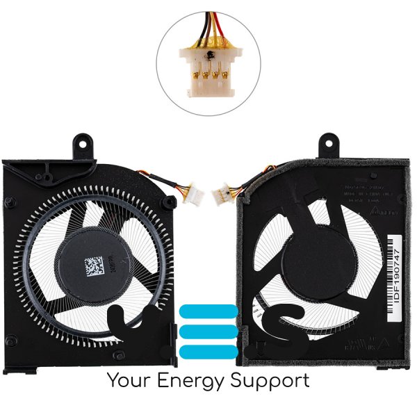 Оригінальний вентилятор для ноутбука ACER (PT516-51), CPU (металеві лопаті)