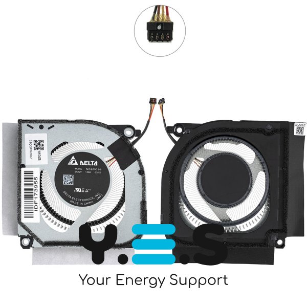 Оригінальний вентилятор для ноутбука ACER (PHN14-51), 12V, GPU
