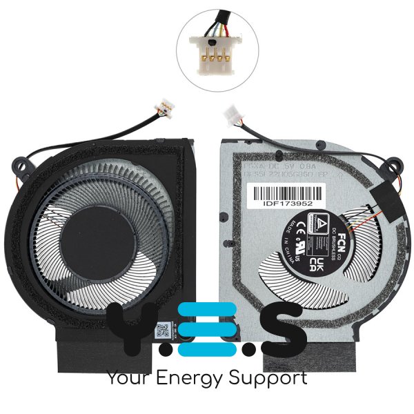 Оригінальний вентилятор для ноутбука ACER (PTN16-51), GPU