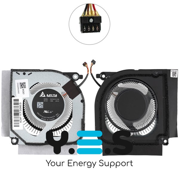 Оригінальний вентилятор для ноутбука ACER (AN14-41), 12V, GPU