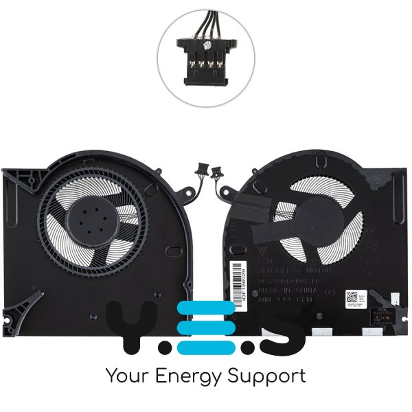 Вентилятор GPU для ноутбука DELL Alienware M17 R3/M17 R4, 12V Original