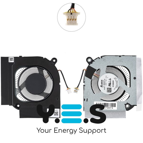 Оригінальний вентилятор для ноутбука ACER (AN515-58, AN517-55), 12V, CPU