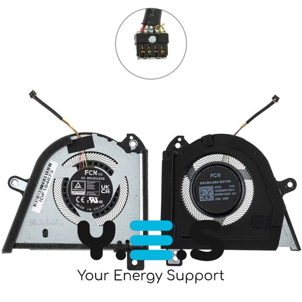 Вентилятор CPU 12V для Asus ROG Zephyrus M16 GU604VI/GU604VY (FAN) Original