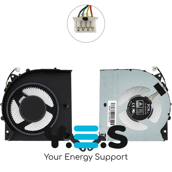 Вентилятор CPU 12V для ноутбука Lenovo Legion 5 Pro 16IAH7H/16IAH7 Original