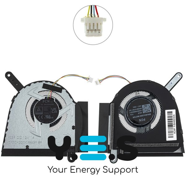 Вентилятор GPU для Asus TUF Gaming A16 FA607PV/FX607JV, DC 12V 1A Original