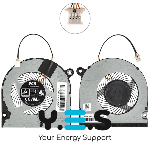 Оригінальний вентилятор для ноутбука ACER (A16-51GM)
