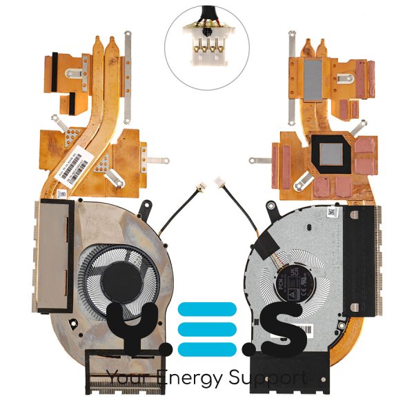 Оригінальний вентилятор для ноутбука ACER (A14-51GM) (кулер+радіатор)