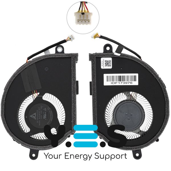 Оригінальний вентилятор для ноутбука ACER (CC715-72Р, CC715-91P), GPU (металеві лопаті)