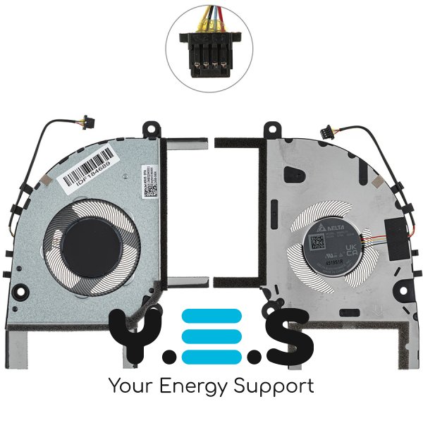Вентилятор для ноутбука Asus VivoBook K5404VA/K5504VA/K5504VN Original