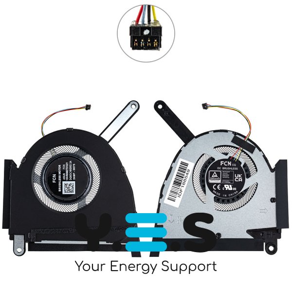 Вентилятор CPU 12V для ноутбука Asus TUF Dash FX517ZM/FX517ZR Original