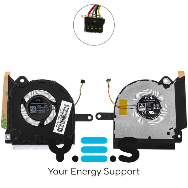 Вентилятор CPU для Asus ROG Flow GV301RA/GV301RC/GV301RE для ноутбука Original