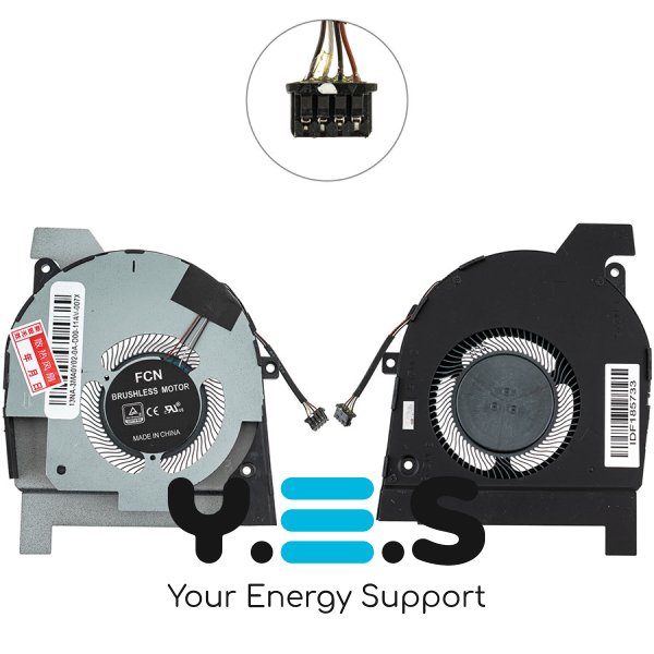 Вентилятор CPU для ноутбука Dell Precision 3541 / Latitude 5501, охолодження Original