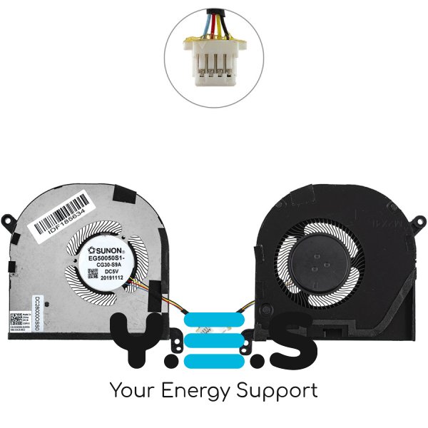 Вентилятор CPU для Dell XPS 15 9500/9510, Precision 5550/5560 Original