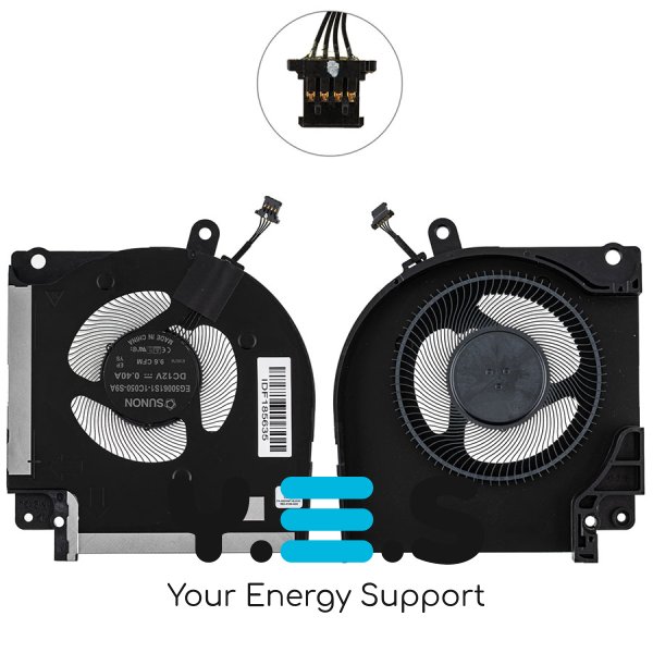 Вентилятор GPU для ноутбука Dell Alienware x17 R1/X17 R2, 12V Original