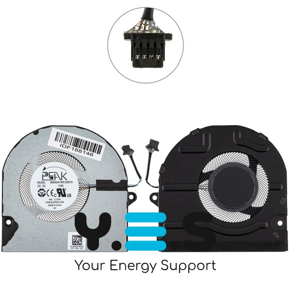 Вентилятор CPU для Dell Inspiron 5410/5415, Vostro 5510/5515 Original