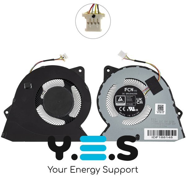 Вентилятор CPU для ноутбука Dell Inspiron 3510/3515/3525 (кулер) Original