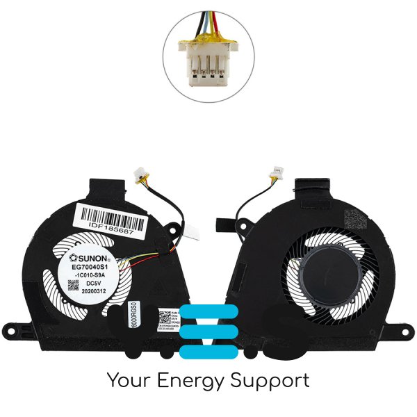 Вентилятор CPU для ноутбука Dell Latitude 9510 (сумісн. 9510) Original