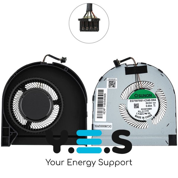 Вентилятор CPU для ноутбука Dell Precision 7560 (сумісн.: Precision 7560) Original