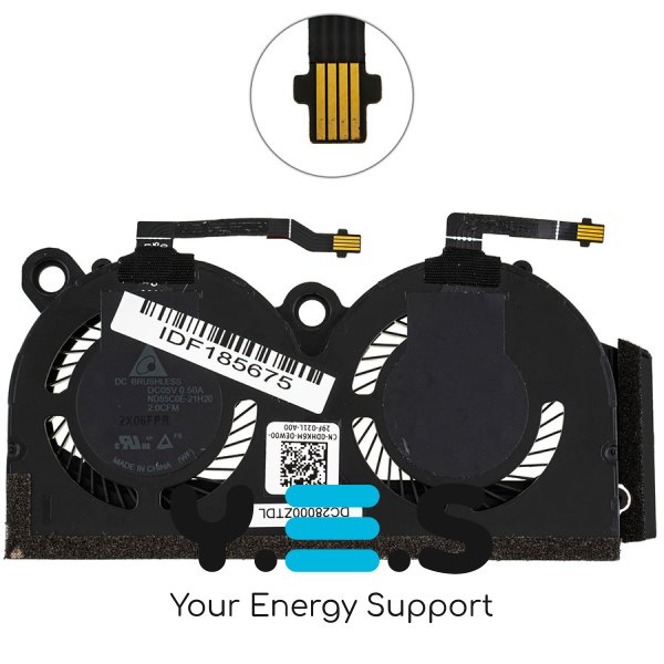 Подвійний вентилятор для ноутбука Dell Latitude 9330 (сумісний: Latitude 9330) Original