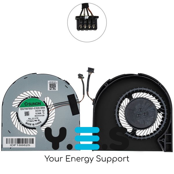 Вентилятор GPU для ноутбука Dell Precision 7550 (сумісн.: 7550) Original