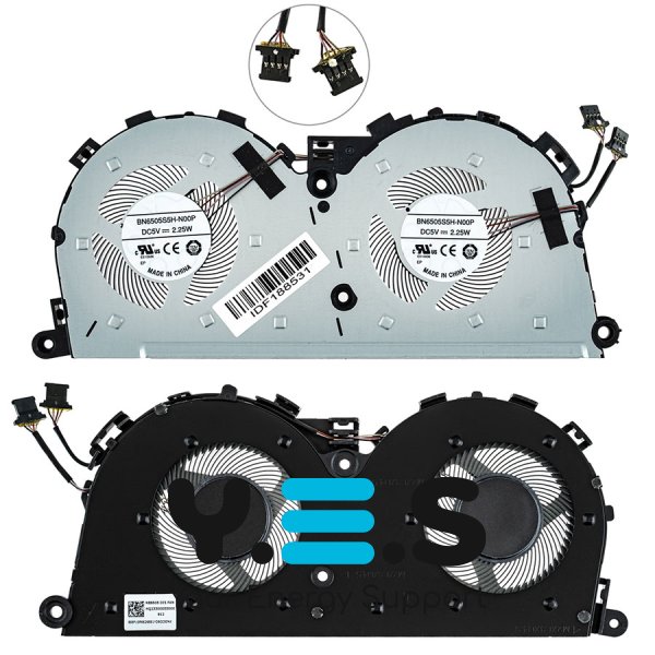 Подвійний CPU вентилятор для ноутбука Lenovo IdeaPad S540-15IML / S540-15IWL Original