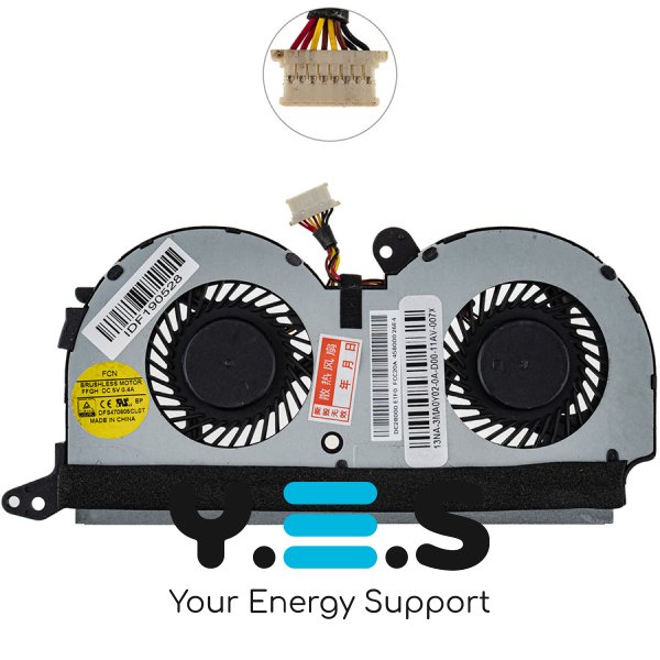 Подвійний вентилятор CPU для ноутбука Lenovo IdeaPad Y40-80 Original