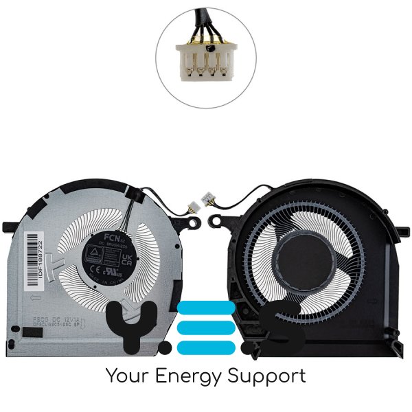 Вентилятор CPU 12V для Lenovo Legion 5 16IRX9 / Y7000P IRX9 2024 Original