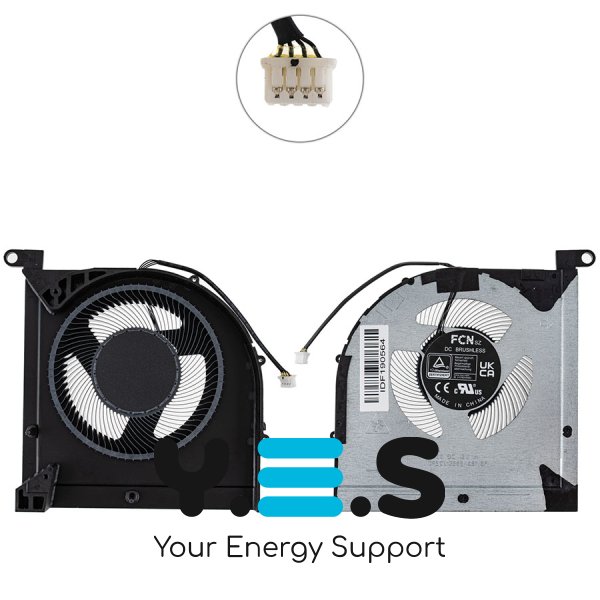 Вентилятор GPU 12V для ноутбука Lenovo Legion Slim 5 16AHP9 (сумісний) Original
