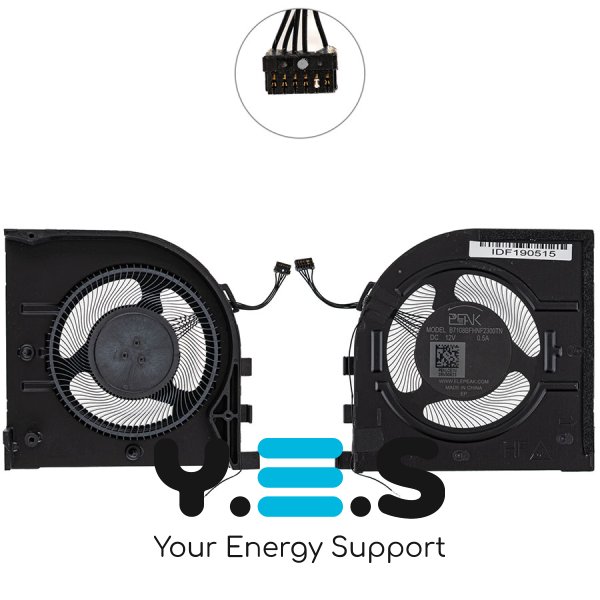 Вентилятор CPU 12V для ноутбука Lenovo ThinkPad P1 Gen 7 Original