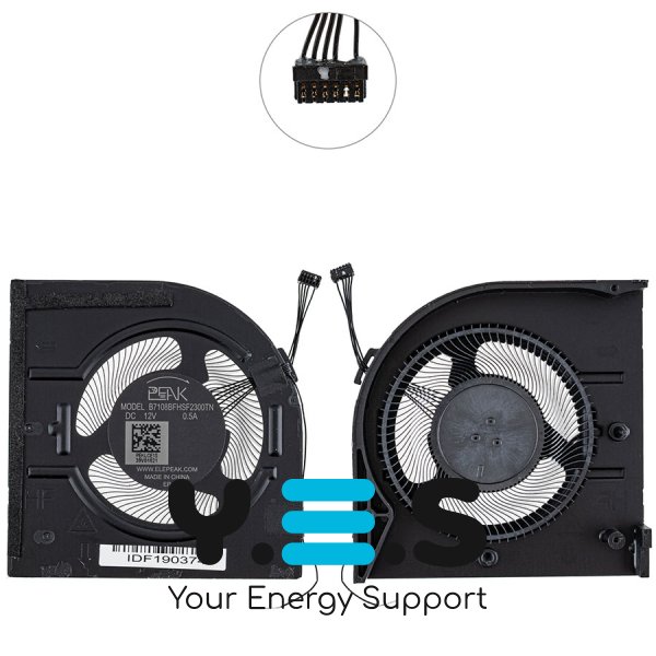 Вентилятор GPU 12V для ноутбука Lenovo ThinkPad P1 Gen 7 (сумісн.) Original