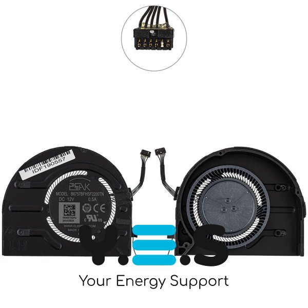 Вентилятор для ноутбука Lenovo ThinkPad P1 Gen 5 (CPU), 12V Original