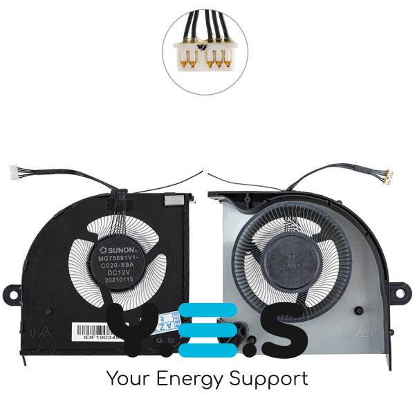 Вентилятор GPU 12V для ноутбука Lenovo ThinkPad P17 Gen 2 Original