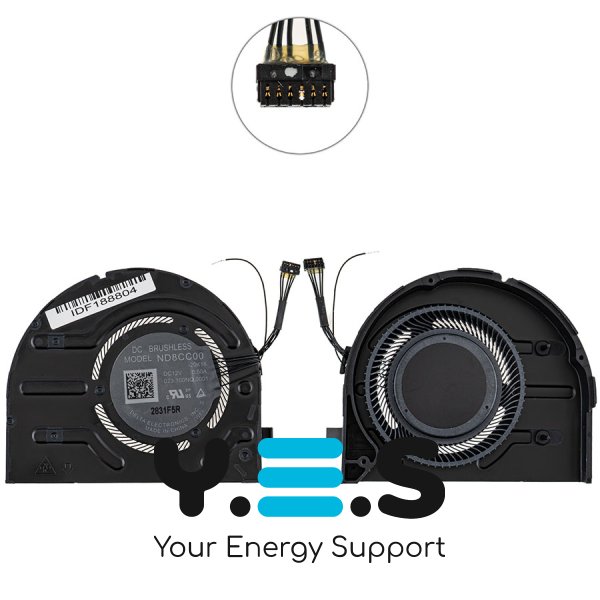 Вентилятор CPU 12V для Lenovo ThinkPad P1, X1 Extreme Gen 4 Original