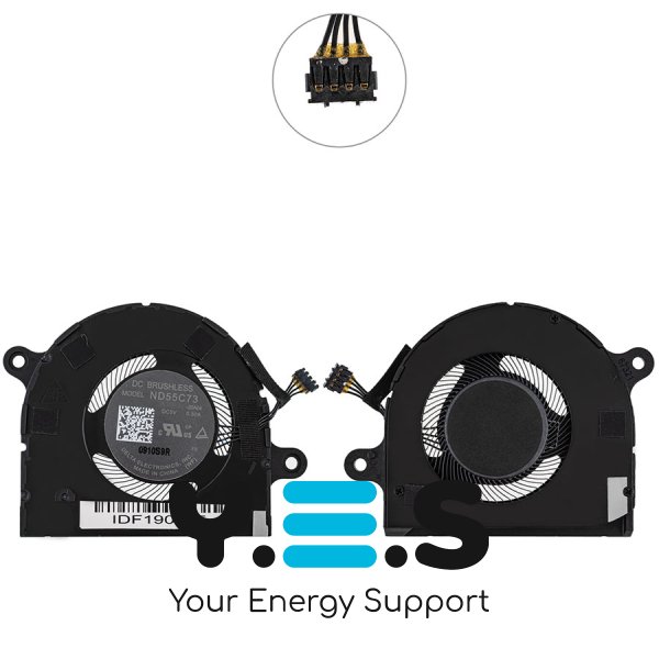 Вентилятор CPU для ноутбука Lenovo Yoga 9-14ITL5 (сумісн.: Yoga 9-14ITL5) Original