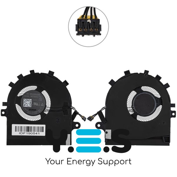 Вентилятор GPU для ноутбука Lenovo Yoga 9-14ITL5 (сумісн.: Yoga 9-14ITL5) Original