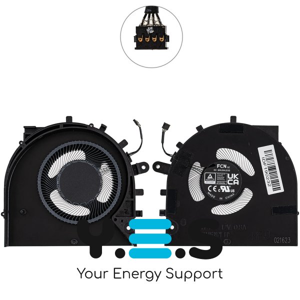 Вентилятор GPU 12V для Lenovo Yoga Pro 9 16IRP8 (16"), Original