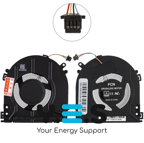 CPU-вентилятор для ноутбука HP ENVY x360 14-es (сумісний: ENVY x360 14-es) Original