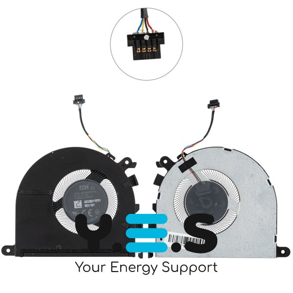 Вентилятор CPU для ноутбука HP 14-EM/14-EP, сумісний з HP 14-EM, 14-EP Original
