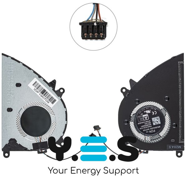 Вентилятор CPU для ноутбука HP 17-CN / 17-CP, кулер системи охолодження, Original