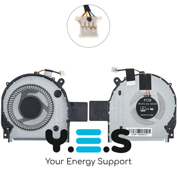 Вентилятор CPU для ноутбука HP Pavilion x360 15-CR, сумісний: 15-CR Original