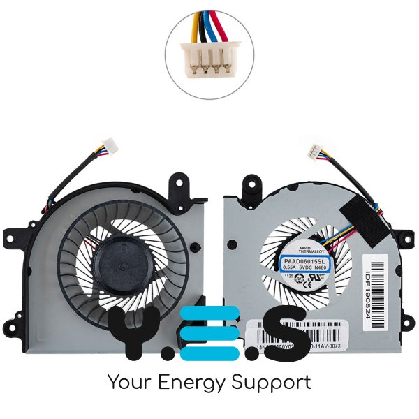 Вентилятор GPU для ноутбука MSI GF75 (серія Thin) Original