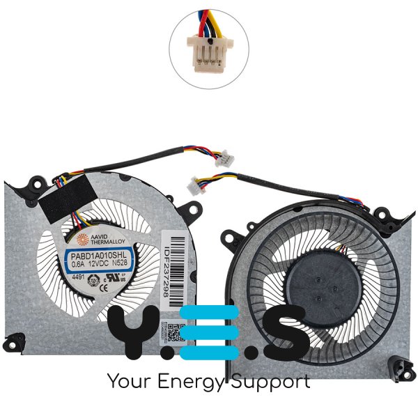 Вентилятор GPU 12V для ноутбука MSI GE78HX (серія GE78) Original