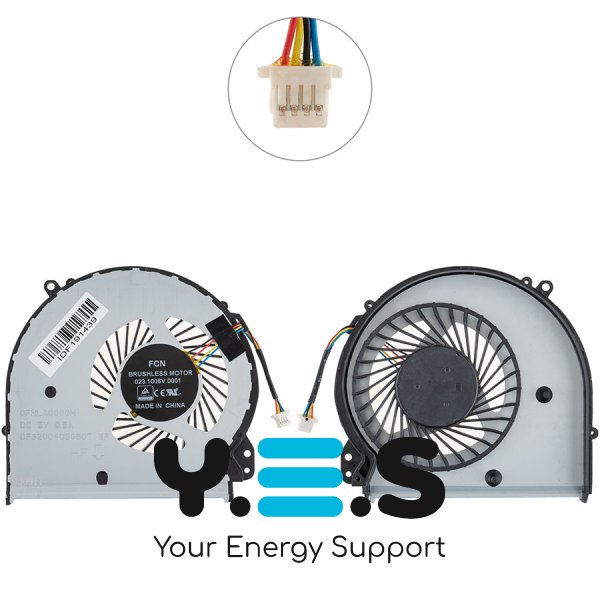 Вентилятор ноутбука HP 17-AK/17-BS, 4pin, без кришки, 926724-001 Original