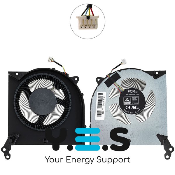 Вентилятор CPU 12V для Lenovo Legion 5-15ARH05H/5P-15ARH05H (5H40S20132) Original