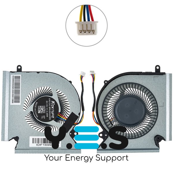 Кулер CPU для ноутбука MSI GE66/GL66/GP66, MS-1541/1542 — вентилятор системи охолодження