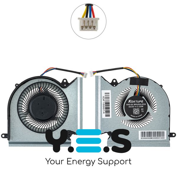 Кулер (GPU) для ноутбука MSI GE66/GL66/GP66, MS-1541/MS-1542 — вентилятор