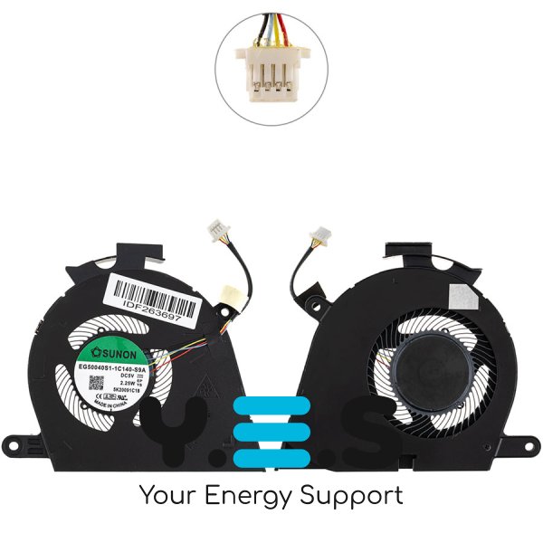 Вентилятор GPU для ноутбука Dell Latitude 9510 (сумісний: Latitude 9510) Original