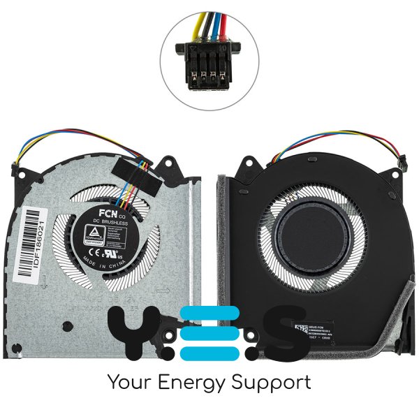 Вентилятор GPU 12V для ноутбука Asus ROG Strix G513QY (серія G513QY) Original